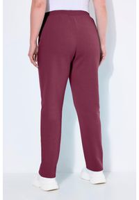 ULLA POPKEN - Damskie Spodnie dresowe miękki materiał wewnętrzny elastyczna gumka w pasie. Kolekcja: plus size. Kolor: fioletowy, różowy, wielokolorowy. Materiał: bawełna, elastan, materiał