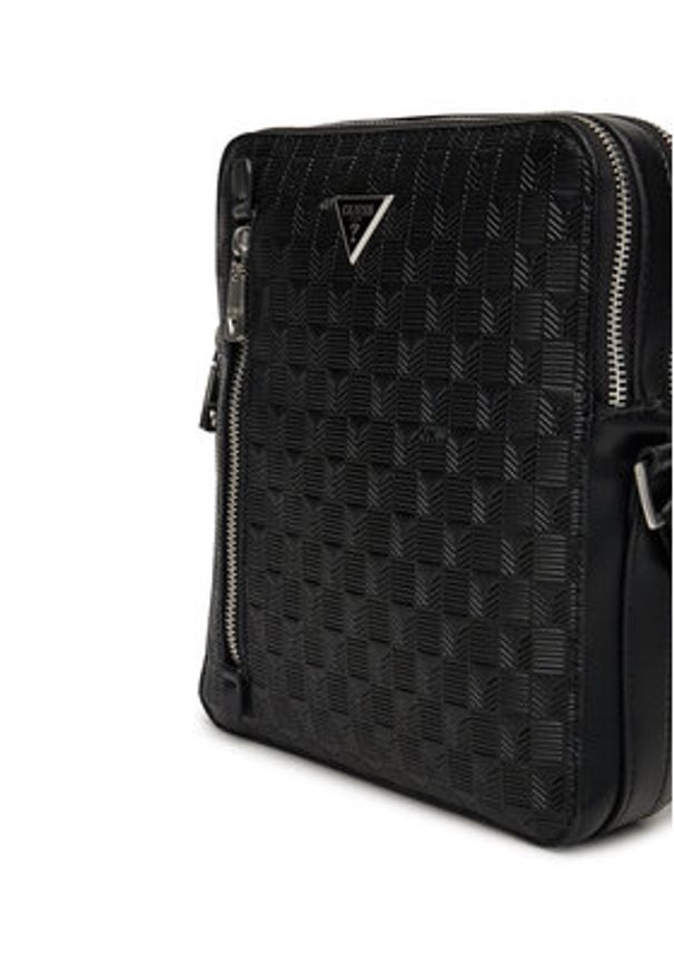 Guess Saszetka HMTODEP5118 Czarny. Kolor: czarny. Materiał: skóra