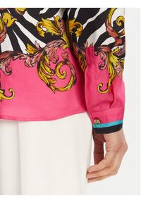 Versace Jeans Couture Koszula 78HAL2P1 Niebieski Regular Fit. Kolor: niebieski. Materiał: wiskoza #5