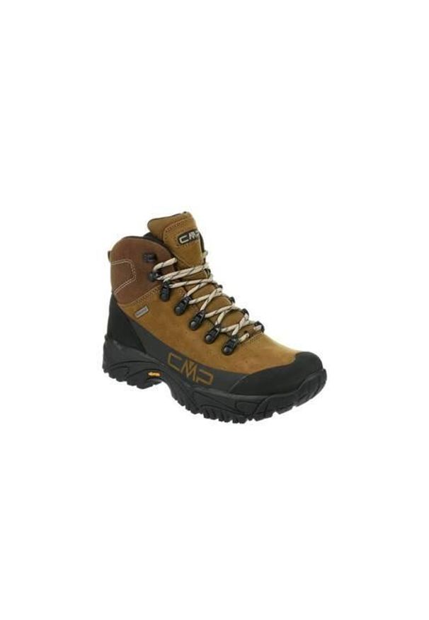 Buty trekkingowe damskie CMP Dhenieb. Zapięcie: sznurówki. Kolor: czarny, brązowy, wielokolorowy. Materiał: materiał, skóra, syntetyk. Szerokość cholewki: normalna