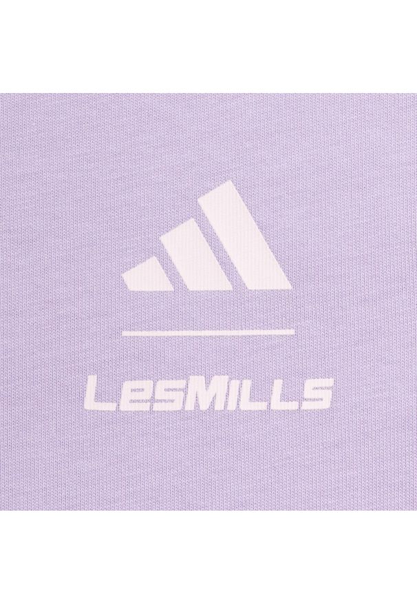 Adidas - Koszulka Lesmills Mind Body Graphic. Kolor: różowy. Sport: fitness