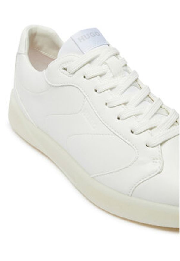 Hugo Sneakersy Riven 50523514 Biały. Kolor: biały. Materiał: skóra
