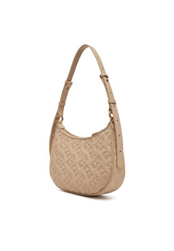 Pinko - PINKO Torebka Half Moon Mini Fl PE 25 PLTT 102790 A1YB Beżowy. Kolor: beżowy. Materiał: skórzane