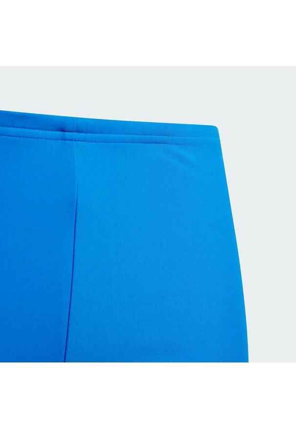 Adidas - Bokserki 3-Stripes Swim Kids. Kolor: biały, niebieski, wielokolorowy. Materiał: materiał