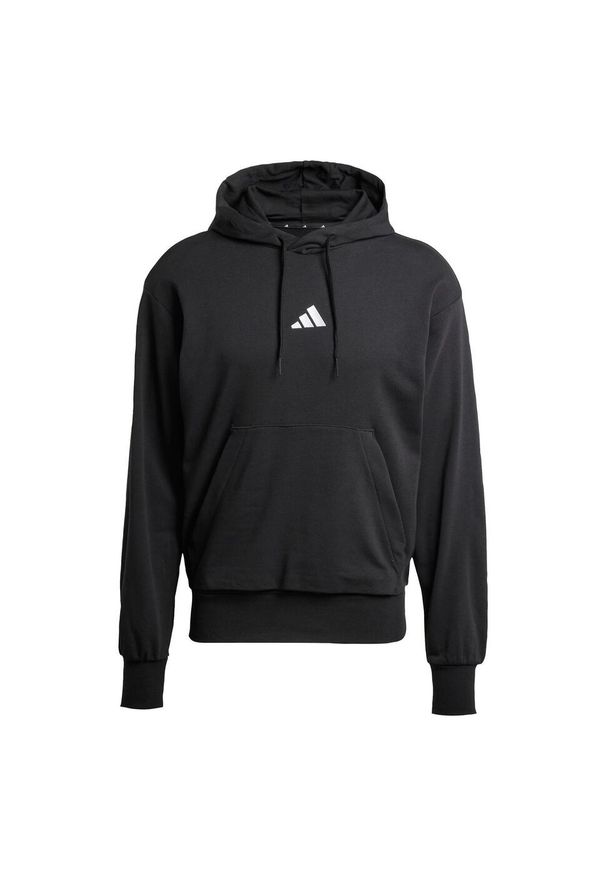 Adidas - Bluza z kapturem Essentials Feelcozy French Terry. Typ kołnierza: kaptur. Kolor: biały, czarny, wielokolorowy. Materiał: materiał