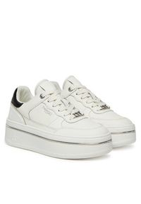 TwinSet - TWINSET Sneakersy 251TCP014 Biały. Kolor: biały. Materiał: skóra #4