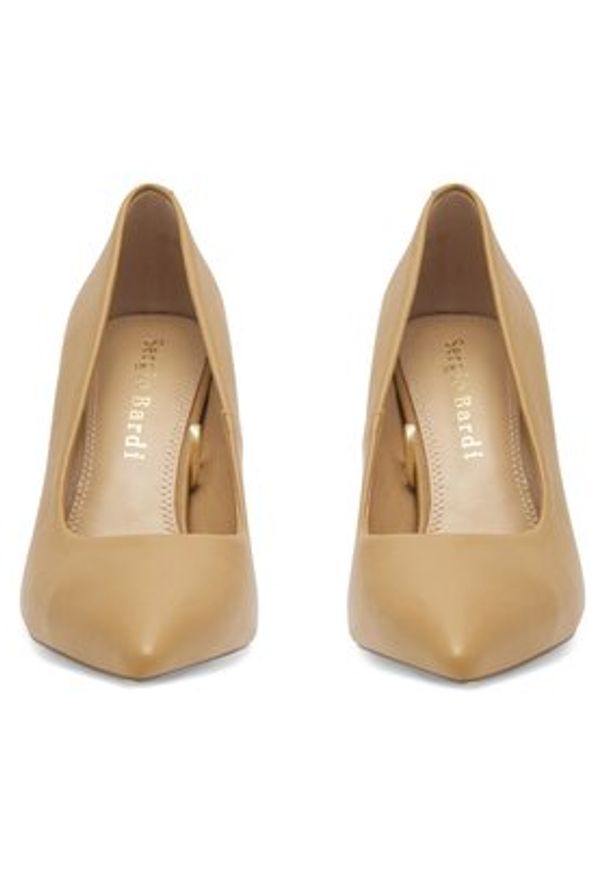 Sergio Bardi Szpilki WFA2309-1ZA-SB Beżowy. Kolor: beżowy. Materiał: skóra. Obcas: na szpilce