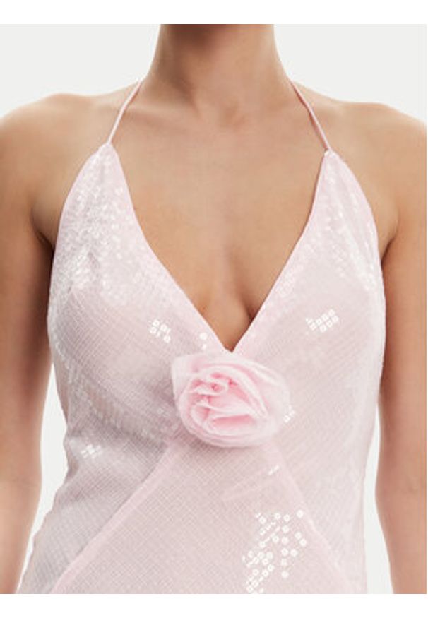 BARDOT - Bardot Sukienka wieczorowa 59278DB3 Różowy Regular Fit. Kolor: różowy. Materiał: syntetyk. Styl: wizytowy