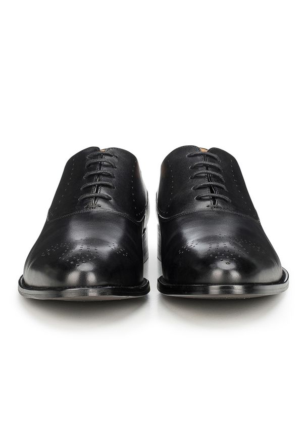 Czarne buty wizytowe Wittchen eleganckie, z aplikacjami, na wiosnę