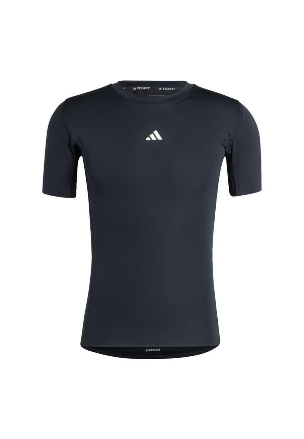 Adidas - Koszulka TECHFIT Compression Training. Kolor: czarny. Materiał: materiał. Technologia: Techfit (Adidas)