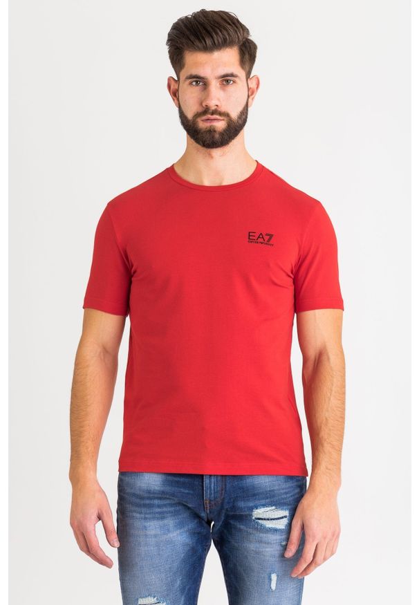 EA7 Emporio Armani - T-shirt EA7 EMPORIO ARMANI. Materiał: bawełna, elastan. Wzór: nadruk