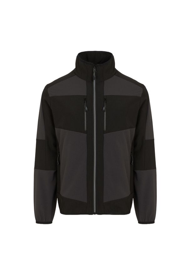 Regatta - Kurtka Unisex Dla Dorosłych EVolve 2 Layer Soft Shell. Kolor: fioletowy, szary, wielokolorowy, czarny. Materiał: elastan, poliester, materiał. Sport: turystyka piesza