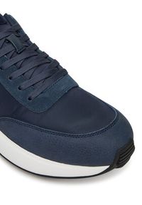 Calvin Klein Jeans Sneakersy Athleisure Runner Laceup Ny-Su YM0YM01370 Granatowy. Kolor: niebieski. Materiał: skóra, zamsz #4