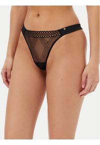 BOSS Stringi Eyelet 50540420 Czarny. Kolor: czarny. Materiał: syntetyk