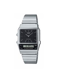 Casio Zegarek Vintage Classic AQ-800E -1AEF Srebrny. Kolor: srebrny. Styl: vintage