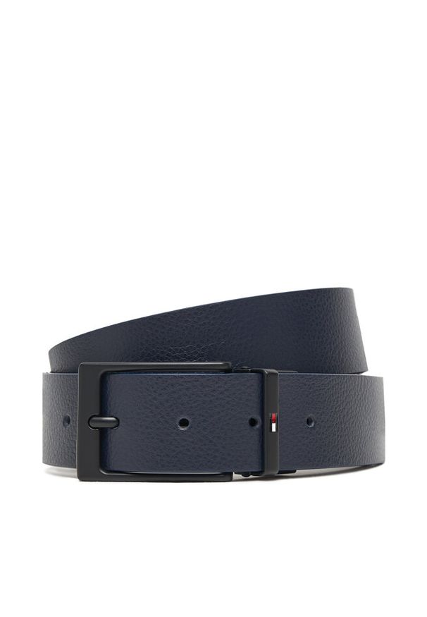 TOMMY HILFIGER - Pasek Męski Tommy Hilfiger. Kolor: niebieski