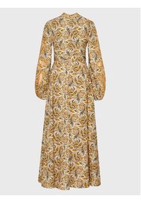 IXIAH Sukienka koszulowa X221-80539 Żółty Regular Fit. Kolor: żółty. Materiał: bawełna. Typ sukienki: koszulowe #5