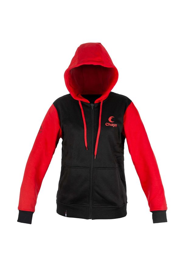 CHAYA - Bluza z kapturem Chaya Zip. Typ kołnierza: kaptur. Kolor: czerwony, wielokolorowy, czarny. Sport: skateboard