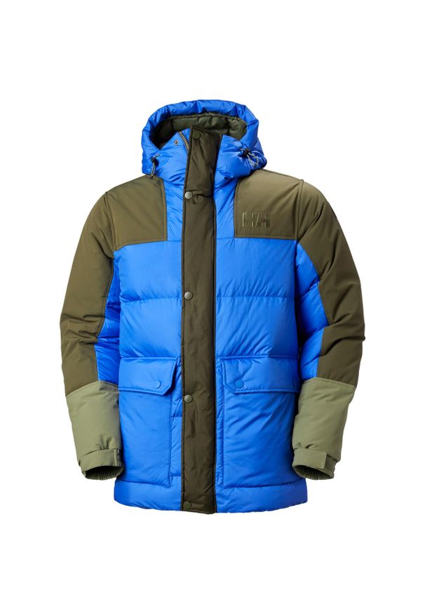 Kurtka z kapturem Helly Hansen Escape Down. Typ kołnierza: kaptur. Kolor: niebieski. Materiał: puch