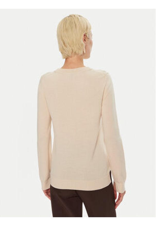 BOSS - Boss Sweter Feganasi 50492551 Żółty Regular Fit. Kolor: żółty. Materiał: wełna