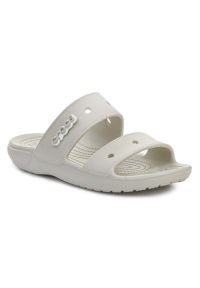 Klapki Crocs Classic Sandal W 206761-2Y2 beżowy. Kolor: beżowy. Materiał: syntetyk, materiał. Styl: klasyczny