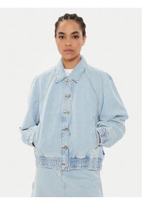 Hugo Kurtka jeansowa Gebari_B 50515762 Niebieski Relaxed Fit. Kolor: niebieski. Materiał: bawełna