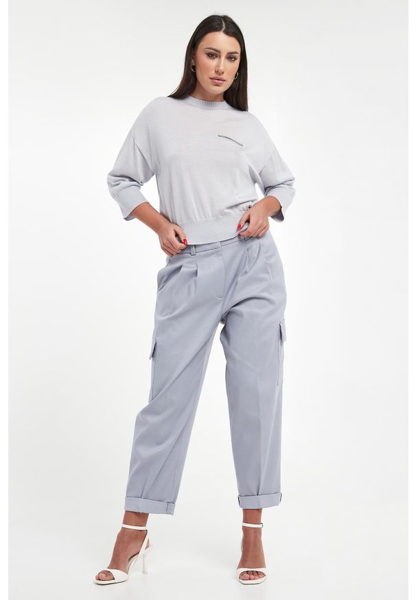 Sweter damski kaszmirowy PESERICO. Materiał: kaszmir