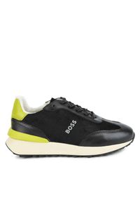 BOSS - Boss Sneakersy J29352 M Czarny. Kolor: czarny. Materiał: skóra