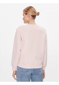TOMMY HILFIGER - Tommy Hilfiger Bluza Logo WW0WW39791 Różowy Regular Fit. Kolor: różowy. Materiał: syntetyk, bawełna #4