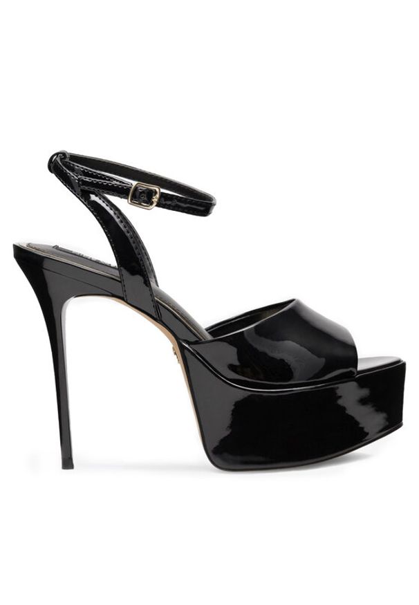 Nine West Sandały CHANDA ZL23031CC Czarny. Kolor: czarny. Materiał: skóra