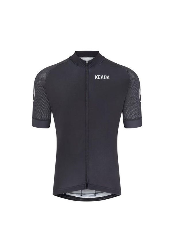KEADA SPORTS - Męska koszulka kolarska z krótkim rękawem – Czarna. Kolor: czarny. Długość rękawa: krótki rękaw. Długość: krótkie. Sport: kolarstwo