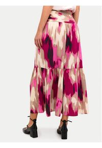 Kaffe Spódnica maxi 10508816 Różowy Regular Fit. Kolor: różowy. Materiał: wiskoza #2