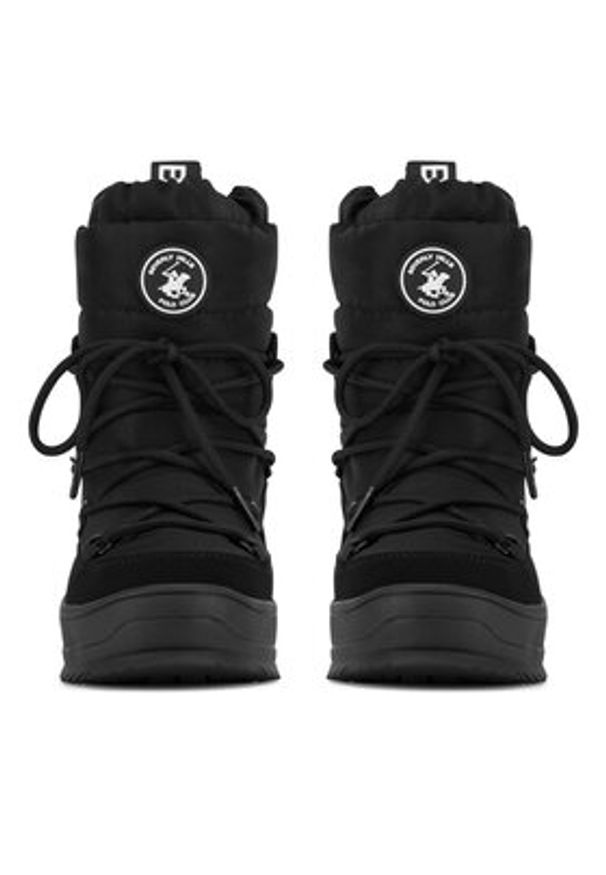 Beverly Hills Polo Club Śniegowce V12-798 Czarny. Kolor: czarny. Materiał: materiał