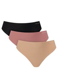 Calvin Klein Underwear Komplet stringów 000QD3558E Kolorowy. Materiał: syntetyk. Wzór: kolorowy #1