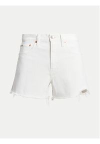 Polo Ralph Lauren Szorty jeansowe 211934947001 Biały Regular Fit. Kolor: biały. Materiał: bawełna #4
