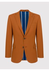 Pako Lorente - PAKO LORENTE – Pomarańczowa marynarka garniturowa P22SF-3G-021-P-S. Okazja: na ślub cywilny, na wesele. Kolor: pomarańczowy. Materiał: poliester, elastan, wiskoza #8
