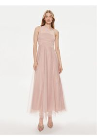 Kontatto Sukienka wieczorowa SU308 Różowy Regular Fit. Kolor: różowy. Materiał: syntetyk. Styl: wizytowy #1