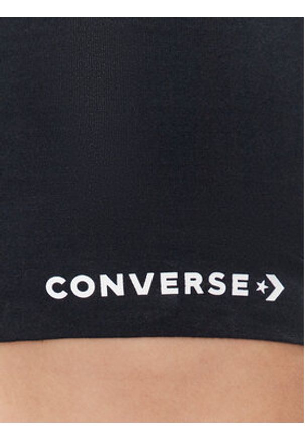 Converse Biustonosz top Wordmark 10024540-A01 Czarny. Kolor: czarny. Materiał: bawełna