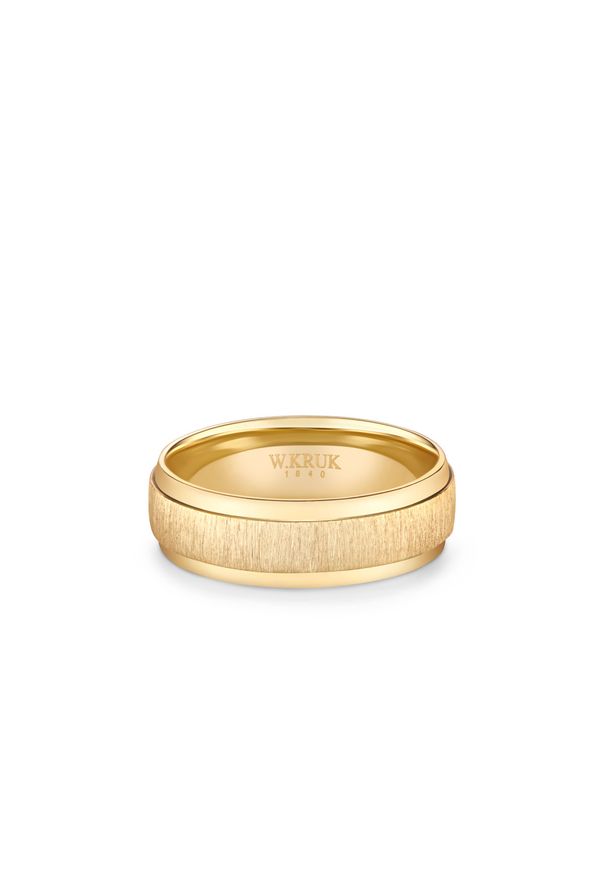 W.KRUK Obrączka Złota - Grawer GRATIS - złoto 585 - ZSW/O_04Z62D. Materiał: złote. Kolor: złoty. Wzór: gładki