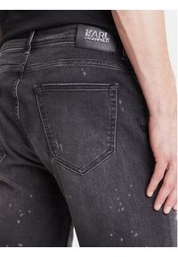 Karl Lagerfeld - KARL LAGERFELD Szorty jeansowe 265820 552832 Czarny Slim Fit. Kolor: czarny. Materiał: bawełna