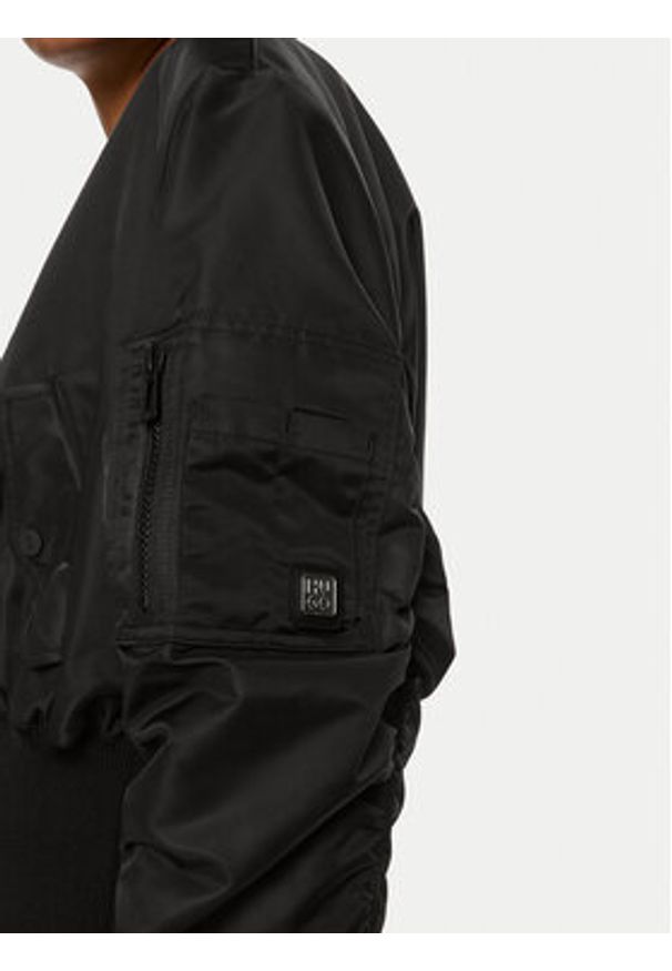 Hugo Kurtka bomber Falynn-1 50517107 Czarny Relaxed Fit. Kolor: czarny. Materiał: syntetyk
