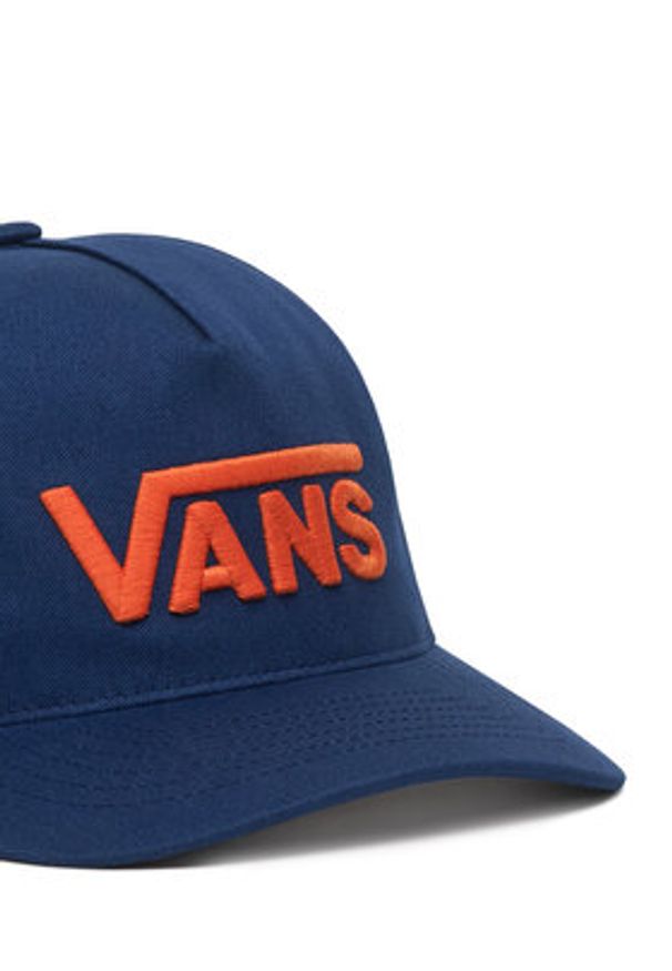 Vans Czapka z daszkiem Drop V Logo Snapback VN000QAH Granatowy. Kolor: niebieski. Materiał: bawełna