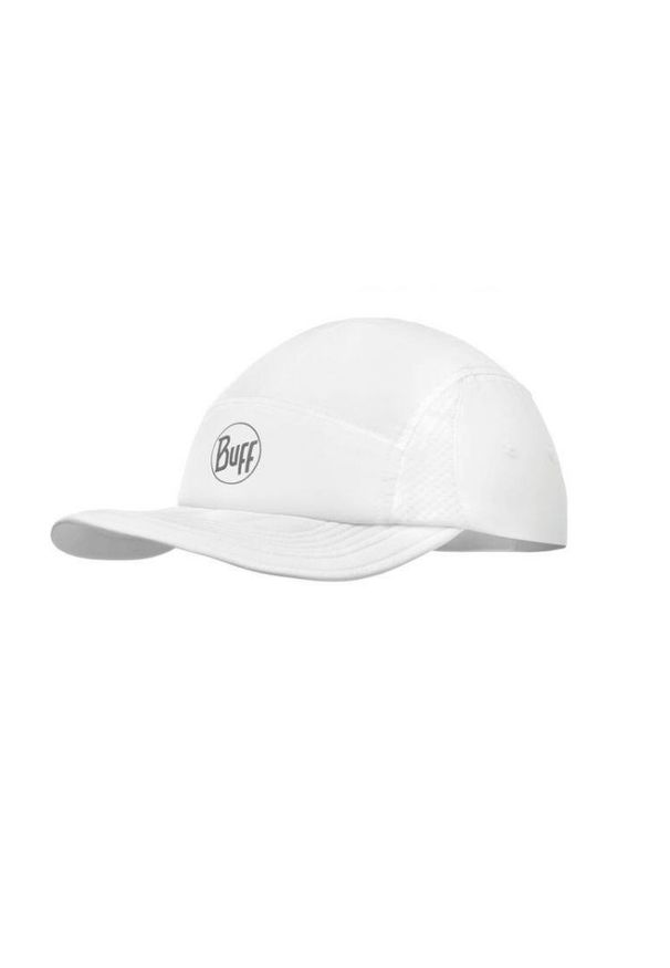 Czapka z daszkiem biegowa unisex Buff 5 Panels White ochrona UV. Kolor: biały. Styl: sportowy