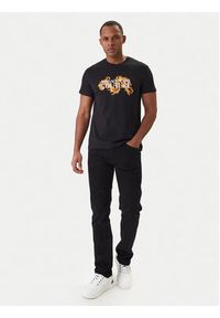 Versace Jeans Couture T-Shirt 80GAHE02 CJ00E Czarny Regular Fit. Kolor: czarny. Materiał: bawełna #3