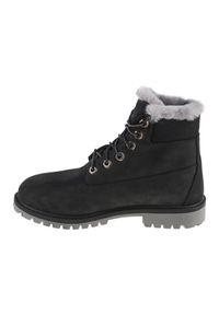 Buty Timberland Premium 6 In Wp Shearling Boot Jr 0A41UX czarne. Okazja: na co dzień. Zapięcie: sznurówki. Kolor: czarny. Materiał: nubuk, skóra, guma #2