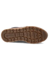 Brązowe Sneakersy Rieker Eleganckie Obuwie Męskie. Okazja: na co dzień. Kolor: brązowy. Materiał: jeans, skóra ekologiczna, materiał. Szerokość cholewki: normalna #5