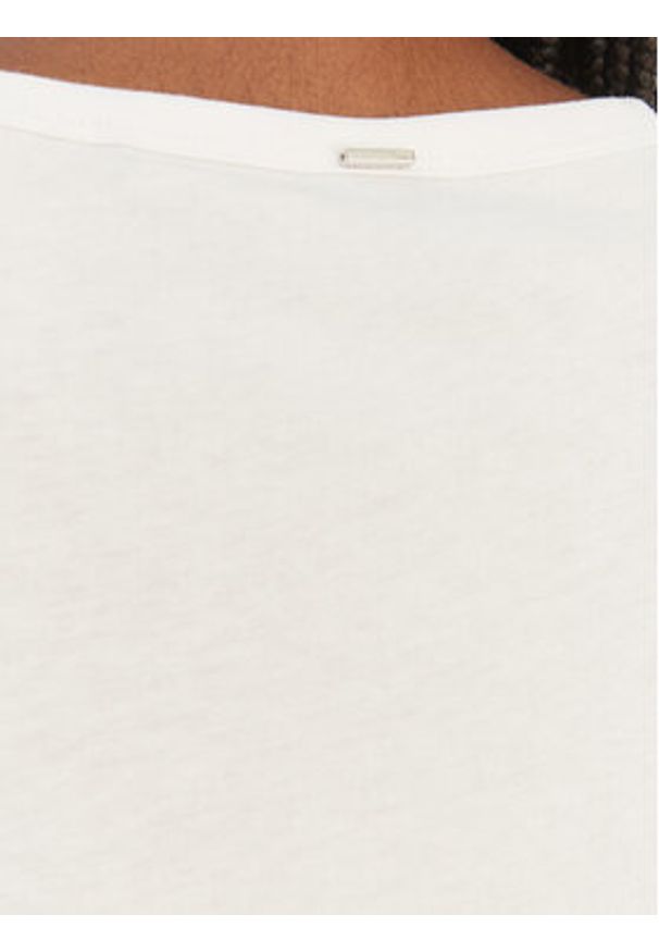 BOSS T-Shirt Evyta 50561508 Biały Slim Fit. Kolor: biały. Materiał: bawełna