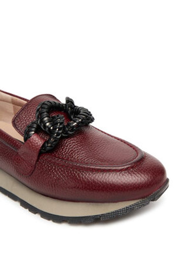 Hispanitas Półbuty HI254238 Bordowy. Kolor: czerwony. Materiał: skóra