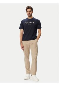 Guess T-Shirt M6YI41 K4227 Granatowy Regular Fit. Kolor: niebieski. Materiał: bawełna #5