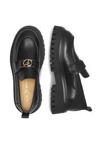 Eva Minge Loafersy SARAH-8049 Czarny. Kolor: czarny. Materiał: skóra #7